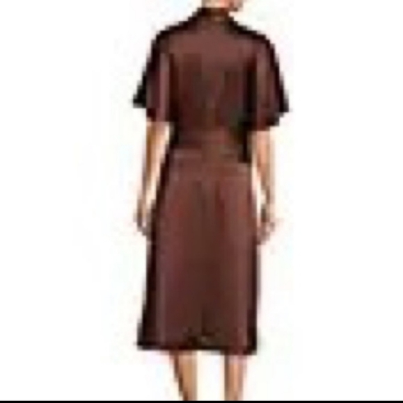 Alex Marie Giselle Satin Surplice V-Neck Drape Front Short Kimono Sleeve… - Picture 2 of 8